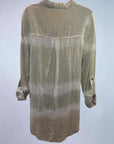 GREEN AND WHITE PORTER BLOUSE