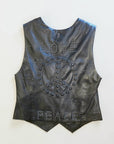 BLACK PEACE LEATHER VEST