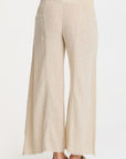 TAN WIDE LEG PANT