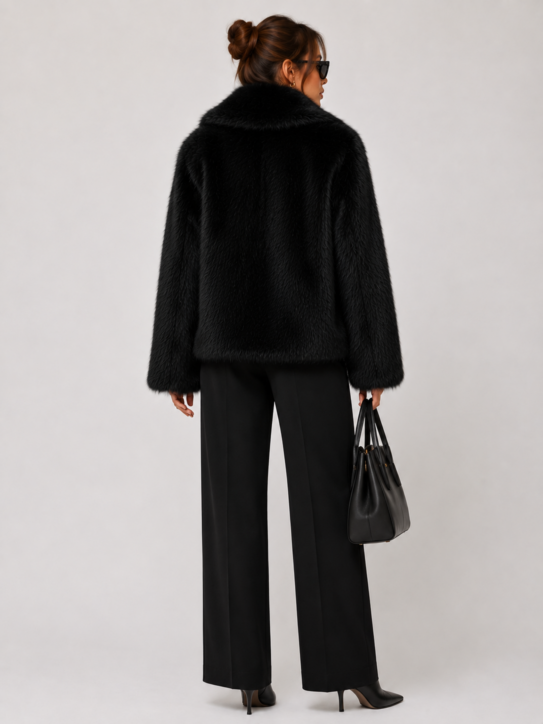 FC0171: The Celeste Fur Coat: Coffee / M