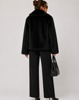 FC0171: The Celeste Fur Coat: Coffee / M