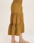 XCVI LINEN SIDE-TIER PALAZZO PANT