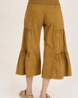 XCVI LINEN SIDE-TIER PALAZZO PANT