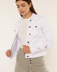 WHITE DENIM JACKET