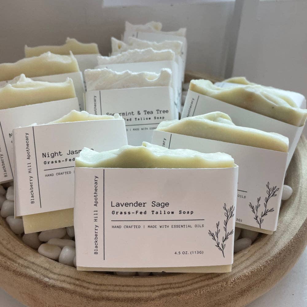 Blackberry Hill's Grass-Fed Tallow Soap: Eucalyptus &amp; Tea Tree