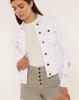 WHITE DENIM JACKET