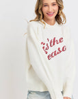 HOLIDAY SWEATER IT'S THE SEASON: IVORY