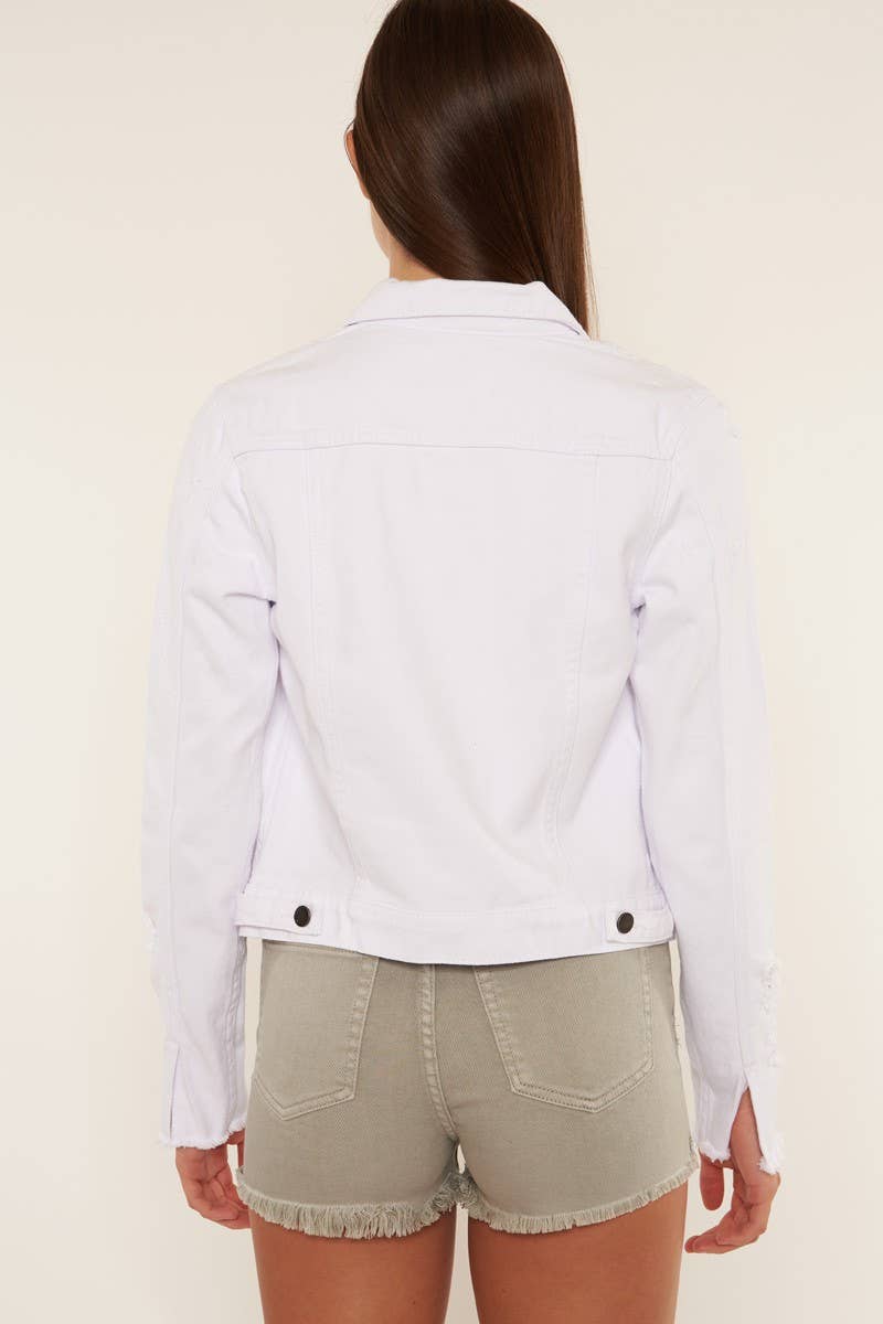 WHITE DENIM JACKET