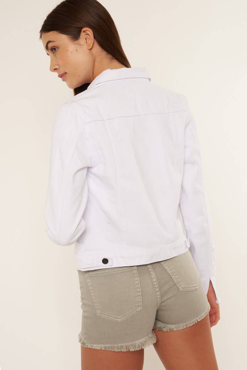 WHITE DENIM JACKET