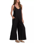 BLACK V-NECK JUMPER