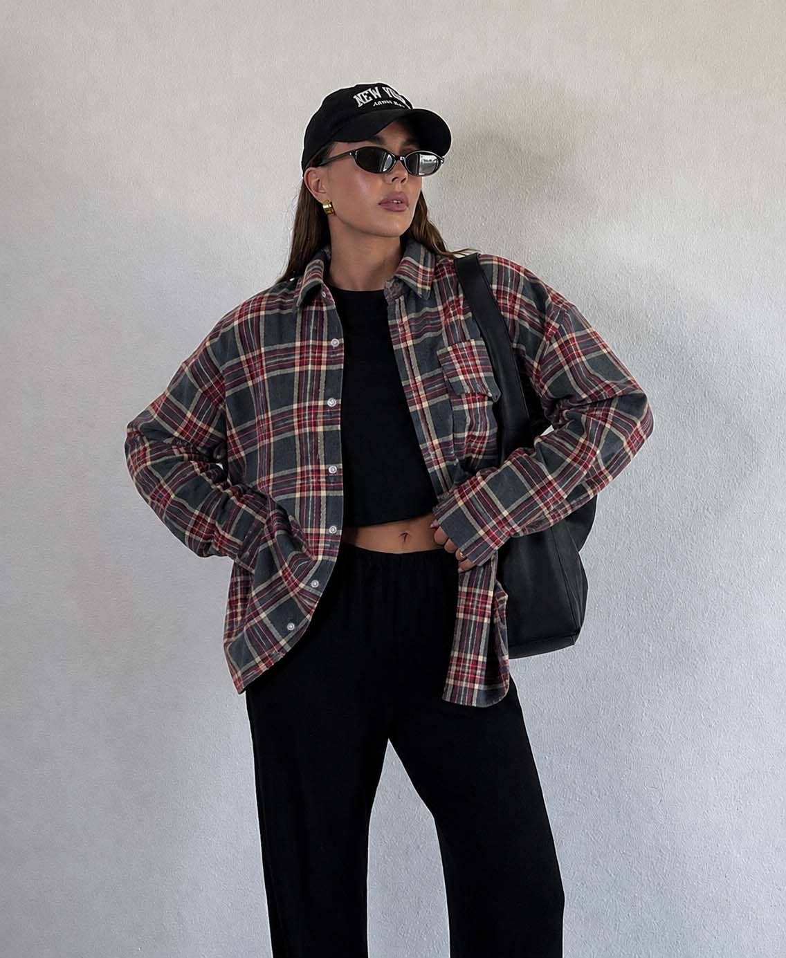 OVERSIZED FLANNEL SHIRT WITH POCKET