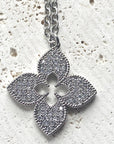 Quatrefoil clover designer trendy jewelry boutique style: Gold