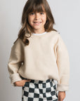 KIDS BE YOURSELF SWEATSHIRT/BEIGE