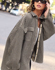 LAMIEL WAFFLE TEXTURE BUTTON DOWN JACKET