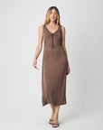 BROWN CHELL DRESS