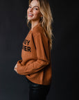 WHISKEY WEATHER BROWN SWEATER