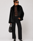 FC0171: The Celeste Fur Coat: Coffee / M