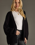 Black Ski Knit Cardigan