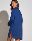 ROYAL BLUE BOYFRIEND SHIRT/COVERUP