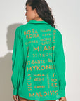 GREEN BORA BORA TOP/COVERUP