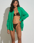 GREEN BORA BORA TOP/COVERUP
