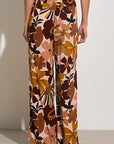 FLORAL PANT W/SIDE SLIT