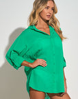 GREEN BORA BORA TOP/COVERUP