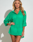 GREEN BORA BORA TOP/COVERUP