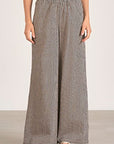 BLACK/BEIGE STRIPE PANTS