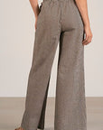 BLACK/BEIGE STRIPE PANTS
