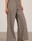 BLACK/BEIGE STRIPE PANTS