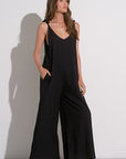 BLACK V-NECK JUMPER