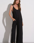 BLACK V-NECK JUMPER