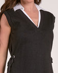 SLEEVELESS SHIRT/SWEATER DRESS