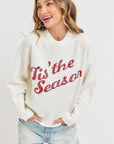 HOLIDAY SWEATER IT'S THE SEASON: IVORY