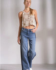 DENIM PANT W/TRACK STRIPE DETAIL
