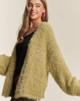 LUREXD FUZZY SWEATER CARDIGAN