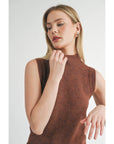 TURTLENECK SWEATER TANK