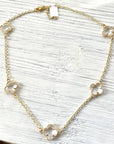 Clover quatrefoil medium necklace