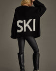 Black Ski Knit Cardigan