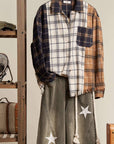 Plaid Oversize Shacket: Multi