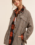 LAMIEL BROWN PLAID SHACKET