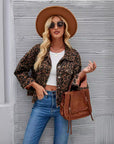LEOPARD DENIM JACKET