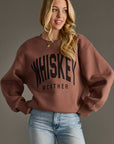 Brown Whiskey Weather Sweatshirt