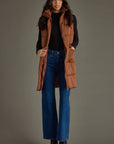 Brown Long Vest