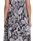 BLACK MALDIVES PRINT MAXI DRESS