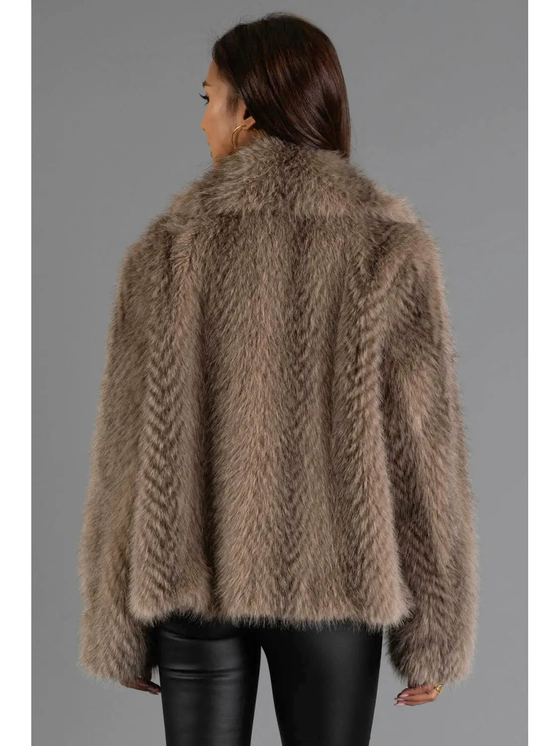 TWO TONE FUR JACKET