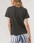 P+T VINTAGE BLACK LEMON CELL0 TEE