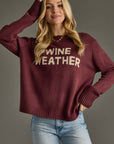 Wine Weather Sweater
