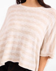 BILLIE STRIPE BRUSHED DOLMAN TOP